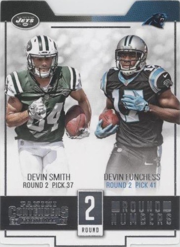 2015 Panini Contenders Devin Funchess Devin Smith #RN7