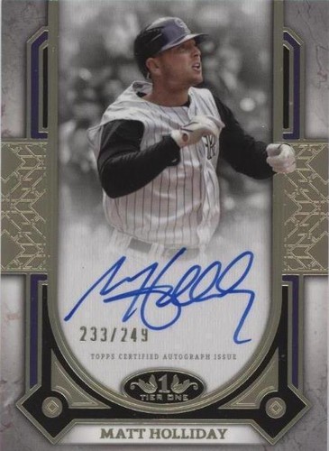 2024 Topps Tier One - Matt Holliday #PPA-MH