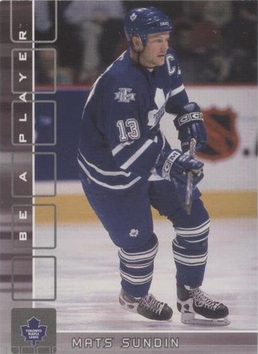2001-02 In the Game Be A Player Memorabilia - Mats Sundin #298