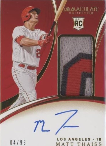 2020 Panini Immaculate Collection - Matt Thaiss #101