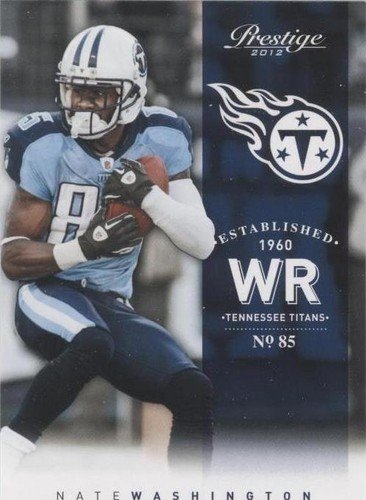2012 Playoff Prestige Nate Washington #193