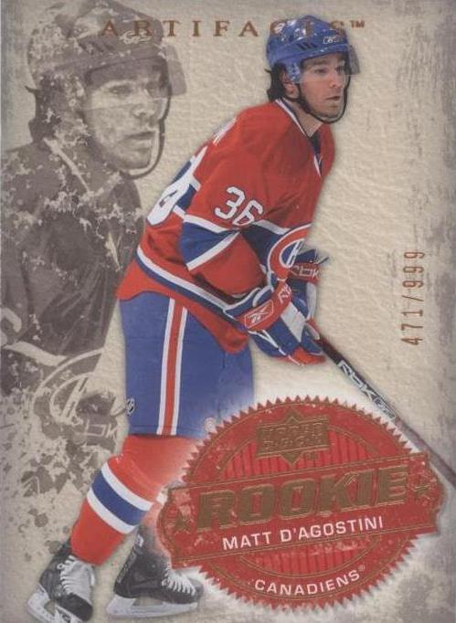 2008-09 Upper Deck Artifacts - Matt D'Agostini #252