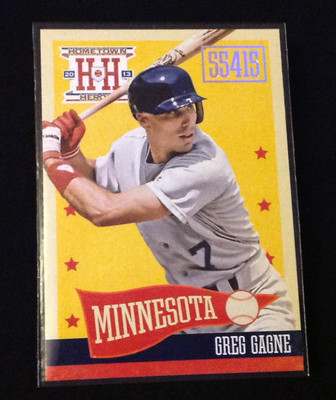 2013 Hometown Heroes Zip Code #41 GREG GAGNE Twins Platinum Foil 1/Box