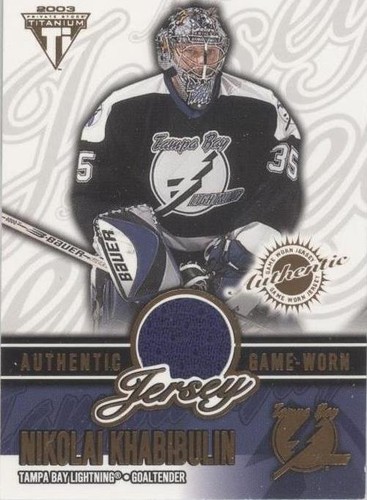2002-03 Pacific Private Stock Titanium - Nikolai Khabibulin #64