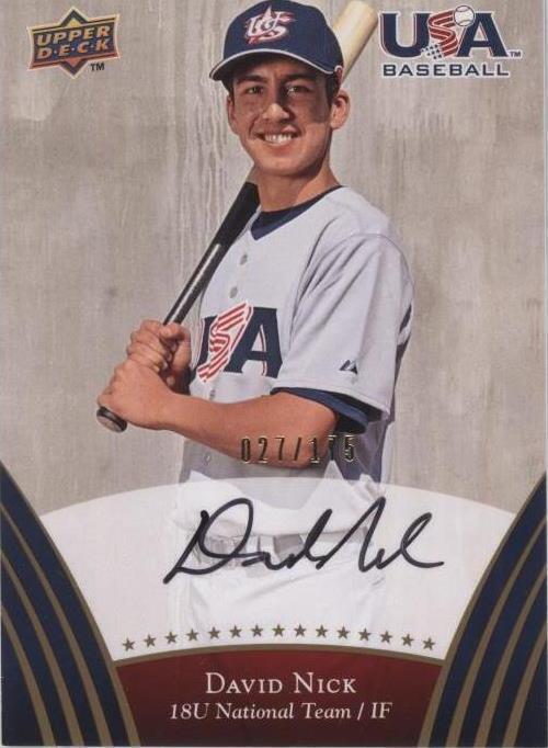 2008 Upper Deck USA Baseball Teams - David Nick #106