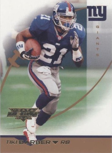 2002 Topps Debut Tiki Barber #57