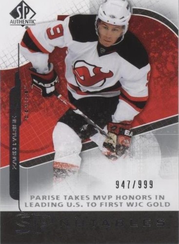 2008-09 SP Authentic - Zach Parise #160