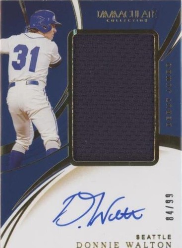 2020 Panini Immaculate Collection - Donnie Walton #DJA-DW