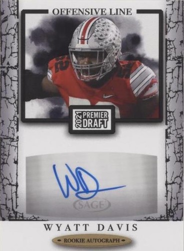 2021 Sage Premier Draft Wyatt Davis #A10