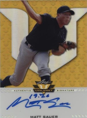 2017 Leaf Valiant Draft - Matt Sauer #BA-MS1
