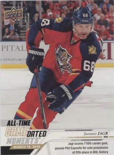 2019-20 Upper Deck Game Dated Moments - Jaromir Jagr #62