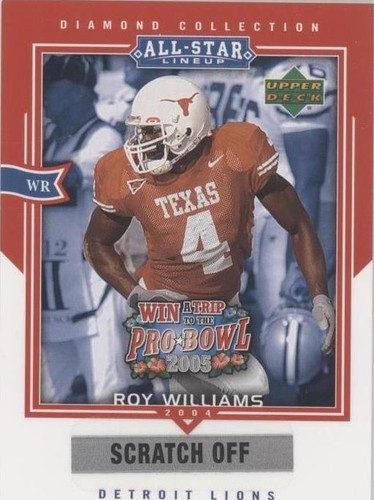2004 Upper Deck Diamond Collection All-Star Lineup Roy Williams #AS5