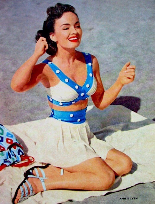 Ann Blyth 1952 Vintage Pinup Litho John Engstead Photo Publicity Promo COA