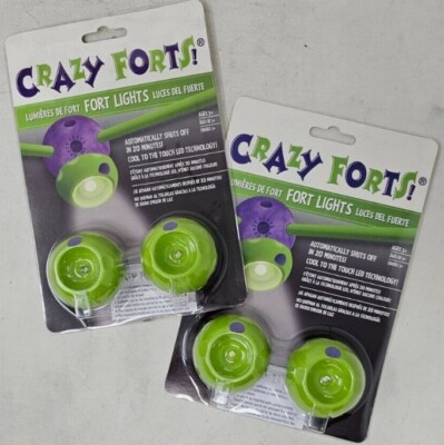 Crazy Forts Construction Toy Fort Lights (2 pack) - Free Shipping- NEW!