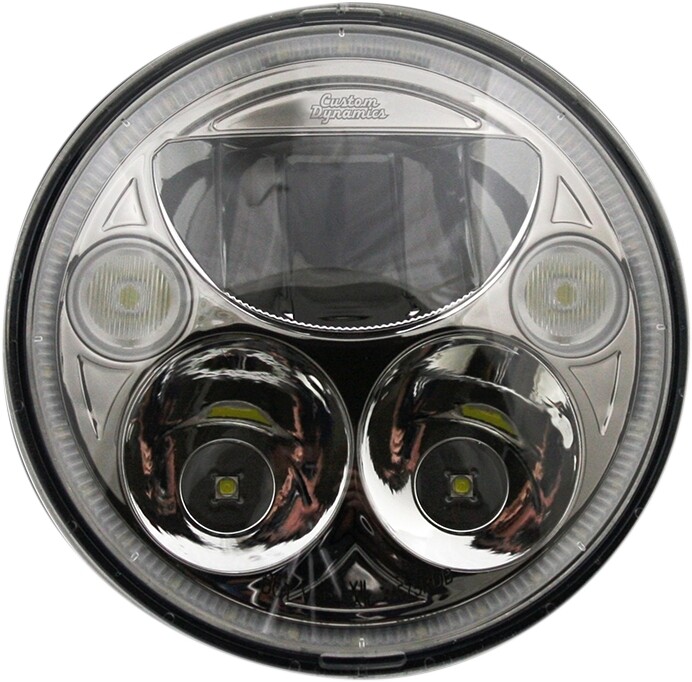 Led dynamics. Оригинальная led оптика harley davidson fxd 5,75. 4-1/2&quot; led passing lamps custom dynamics 2001-1256. drag specialties led headlight 7&quot; купить в москве. koito european spec (e-code) 7&quot; round headlamp купить.