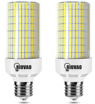 2-PACK 120W LED Corn Light Bulb E39 Base for Warehouse, Office, STRONG LIGHT