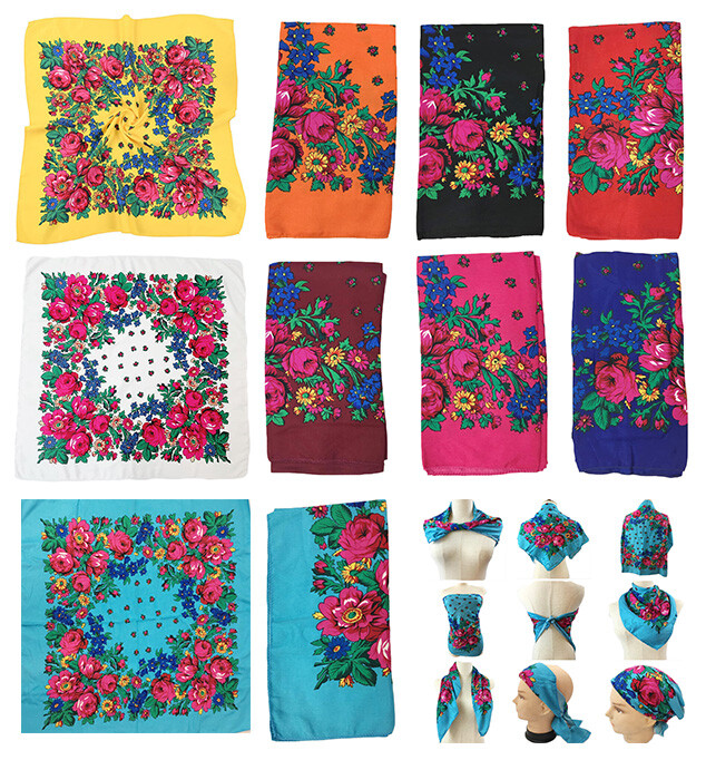 スカーフ Numbering Navajo Pattern Scarf #1040 5BSA088 Navajo floral Scarf |Grandma Scarfs | Native American | eBay