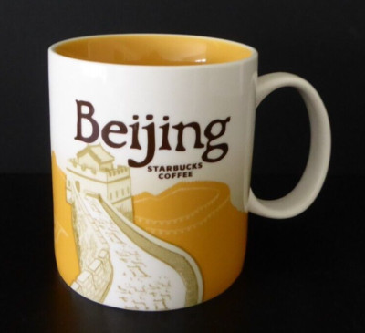 2012 Starbucks Beijing China 16 oz Great Wall Global Icon City coffee mug