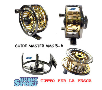 FLY REEL MULINELLO MOSCA  LINE 5-6  MOD. AMC GOLD GUIDE MASTER RAPTURE TRABUCCO