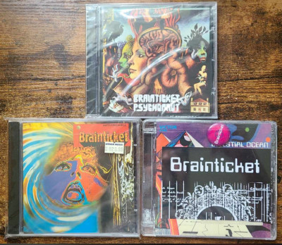 BRAINTICKET 3 CD lot PROG ROCK PSYCHEDELIC ROCK Celestial Ocean +2