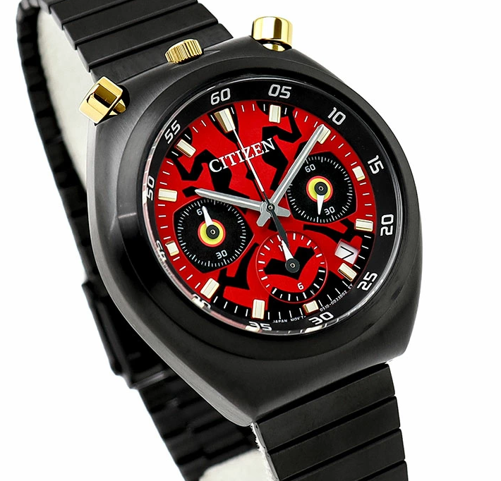 Pre-owned Citizen Star Wars Darth Maul Watch Chronograph Unisex Date Indicator An3668-55w