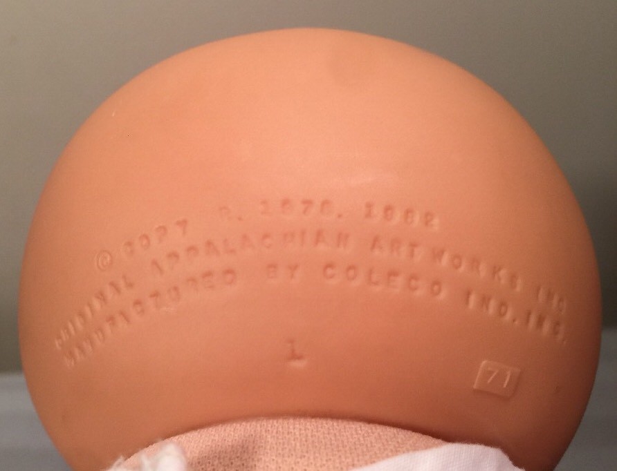 Cabbage Patch Kid Doll With Tuft Tan Hair Blue Eyes 1978, 1982