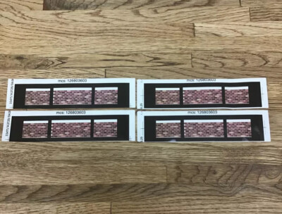 Lot of 4 N Scale Brick Stickers for Layout Buildings New 