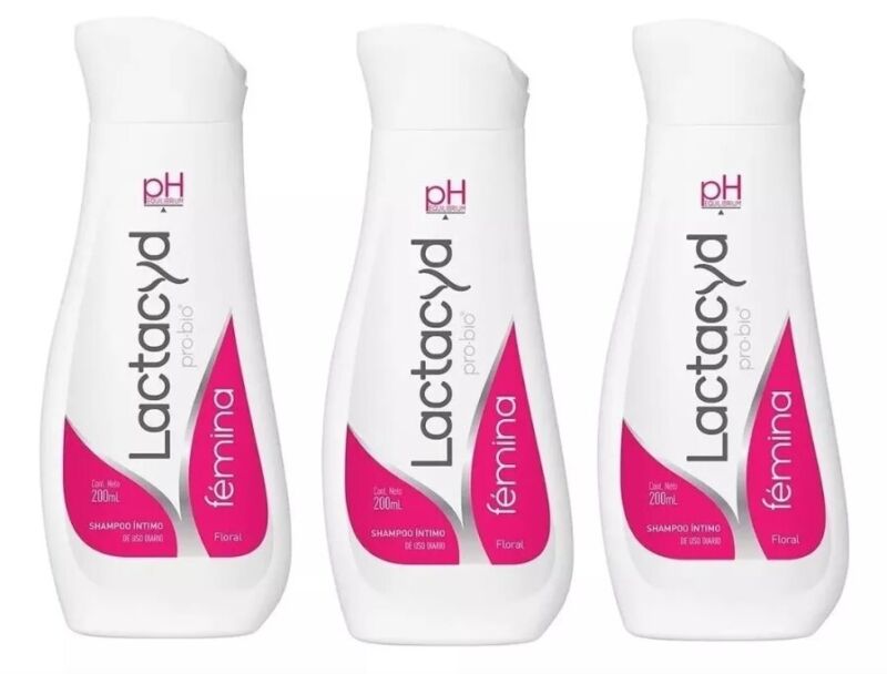 (3-PACK) LACTACYD Pro-Bio (Femina Floral) Shampoo Intimo 200ml **Free Shipping**