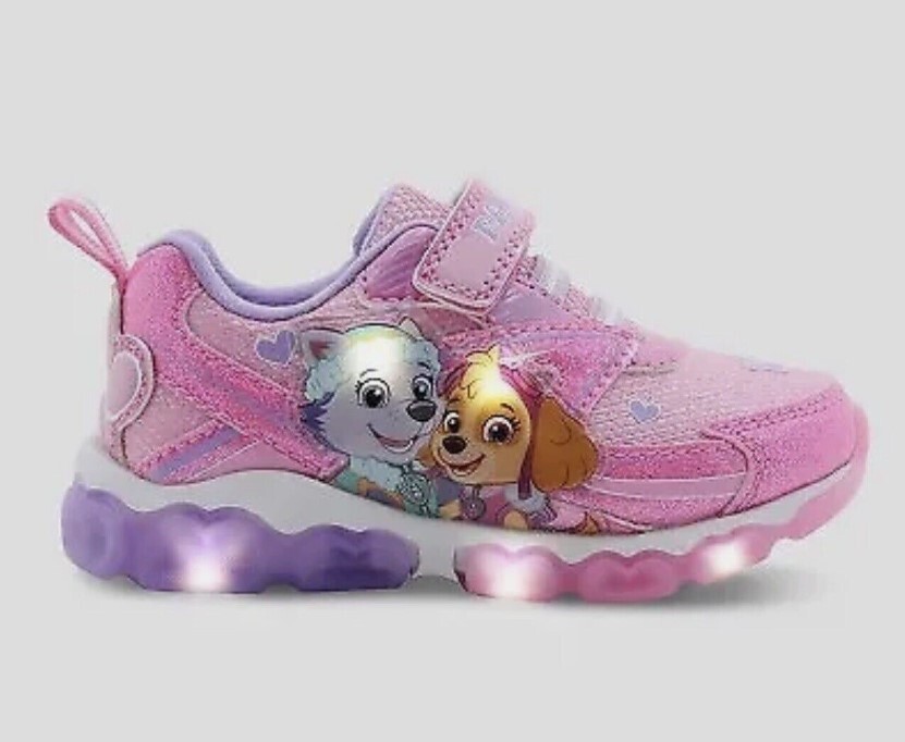 アイドルグッズ PULLUP! Nickelodeon Toddler Girls' PAW Patrol Light Up Sneakers Pink