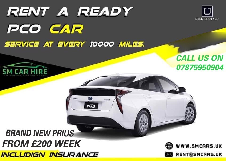 PCO CAR RENTAL / UBER READY / TOYOTA PRIUS / COMPETITIVE PRICING ...