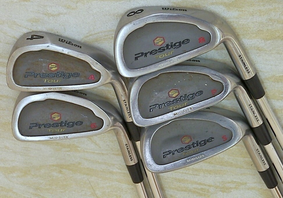 Half Set 5 Golf Irons Clubs, Wilson Midsize Prestige Tour 4, 6, 8, PW, SW in Bathgate, West