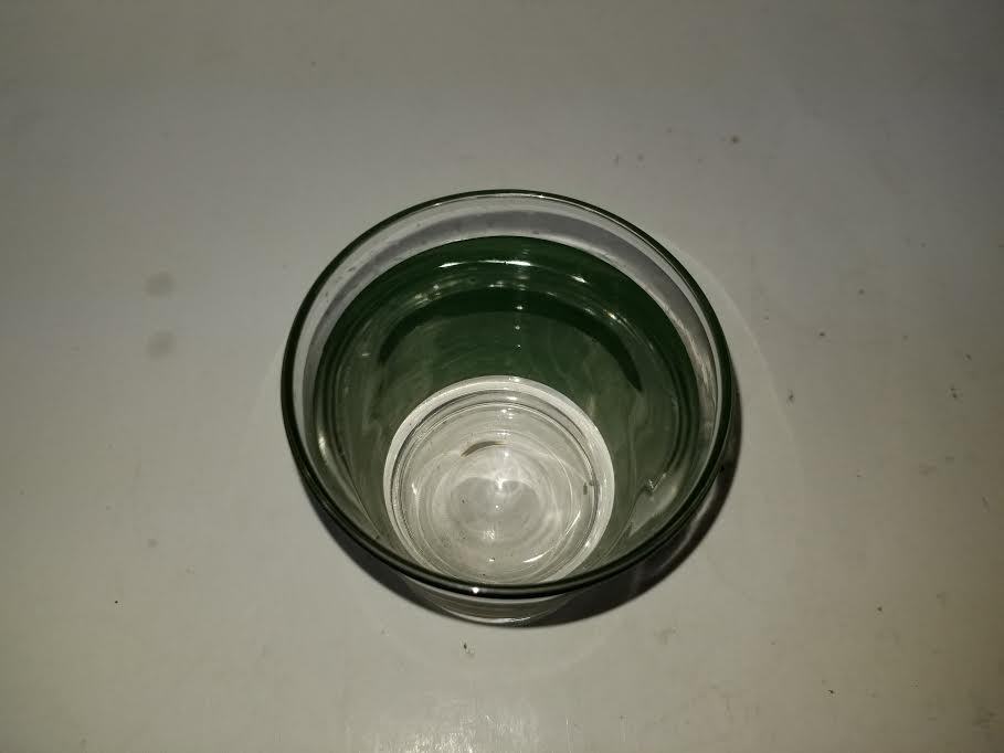 CURRIER & IVES GREEN OLD CURIOSITY SHOP OLD FASHION ROCKS GLASS TUMBLER 6 OZ