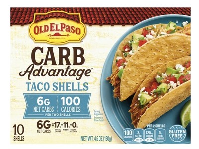 NEW! Old El Paso Carb Advantage Crunchy Taco Shells, 10 Ct, SAME DAY SHIPPING!