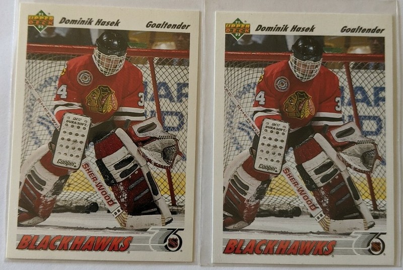 1991 92 335 Dominik Hasek 1991 Upper Deck Hockey Rookie Card Fan Shop Sports Outdoors Guardebem Com