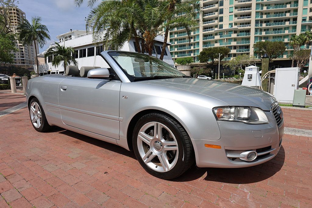 2008 Audi A4 2dr Cabriolet CVT 2.0T FrontTrak 51507 Miles Light Silver Metallic