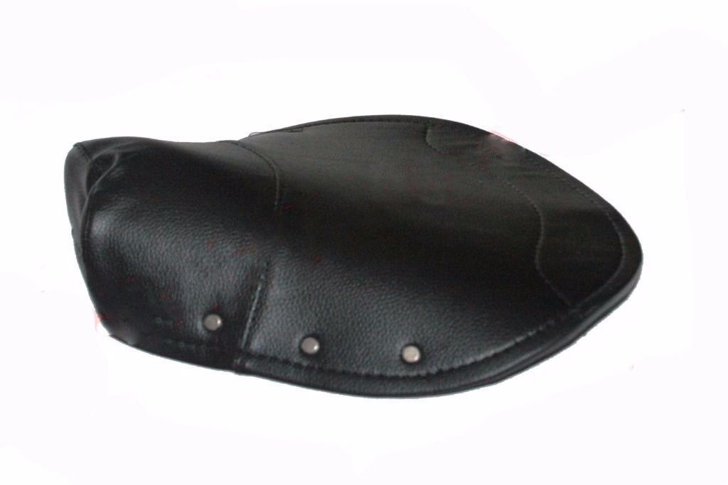 Vespa Front Saddle Spring Seat Cover Black Faux Leather  
