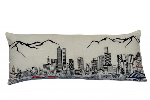 Декоративная подушка для поясницы 35 White Denver Daylight Skyline