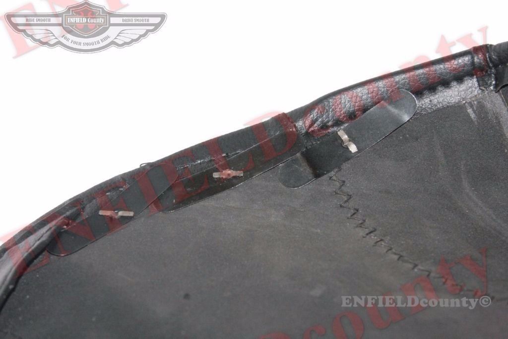 Vespa Front Saddle Spring Seat Cover Black Faux Leather  