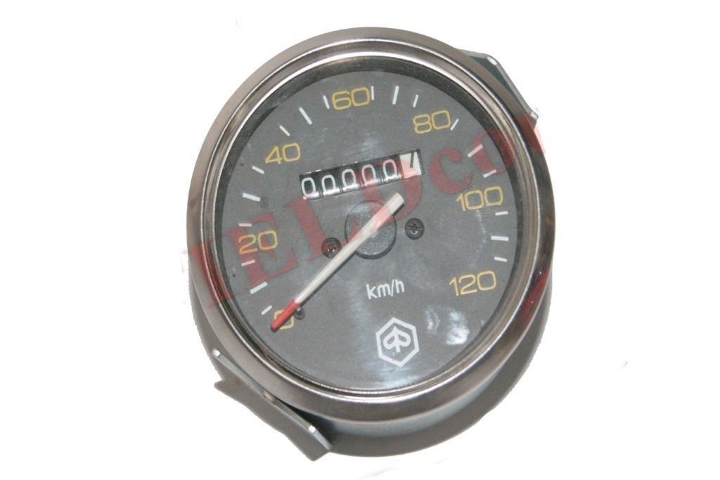 Speedometer Speedo 120 Kmph Stainless Steel Bezel Vespa P125X P150X P200E LML