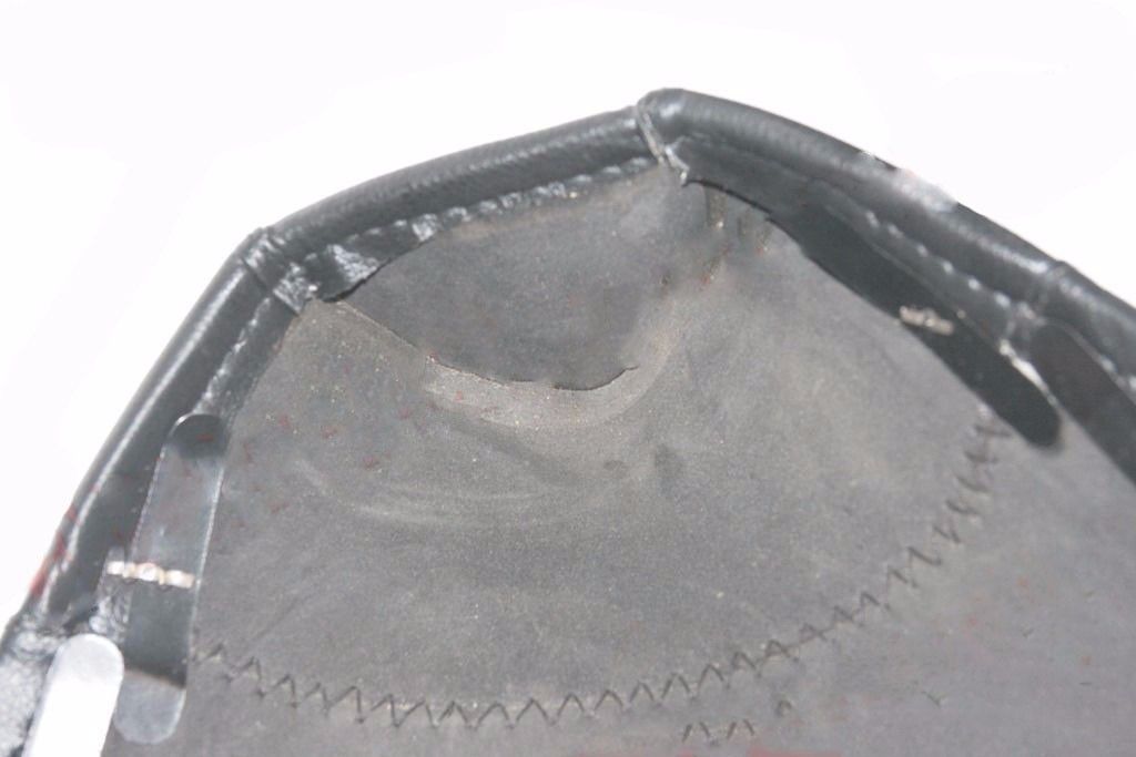 Vespa Front Saddle Spring Seat Cover Black Faux Leather  