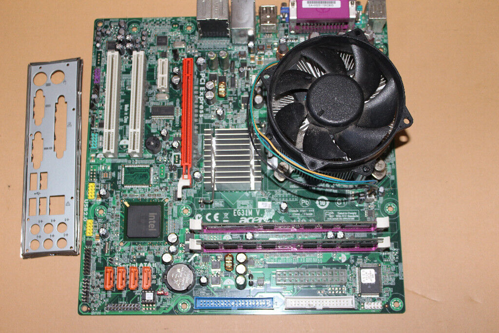 Acer EG31M V1.0 Motherboard + Intel CPU E5300 2.6GHz(With Fan) + 2Gb