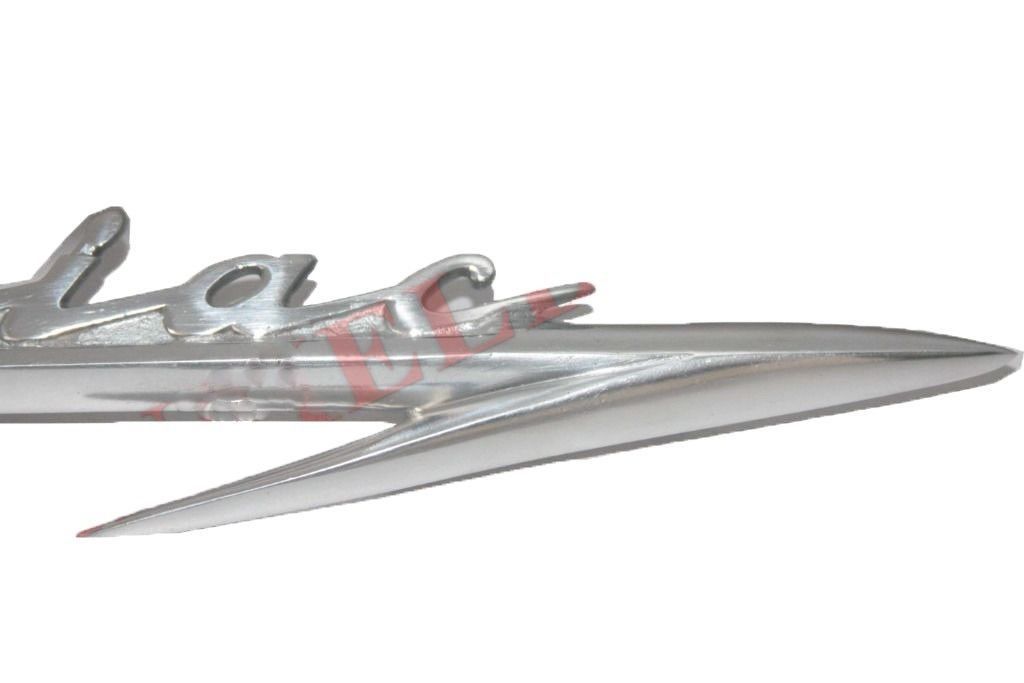 New Pair Left Right Chrome Plated Pontiac Scripted Badges For Morris 