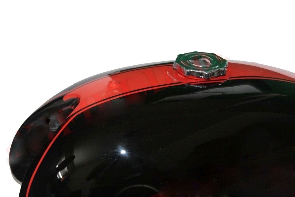 Benelli Mojave Cafe Racer 260 360 Black Orange Petrol Gas Fuel Tank With Cap 