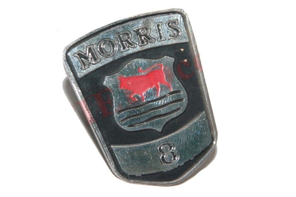Morris 8 Eight Car Radiator Grille Badge Enamel Coated Chrome Plated 