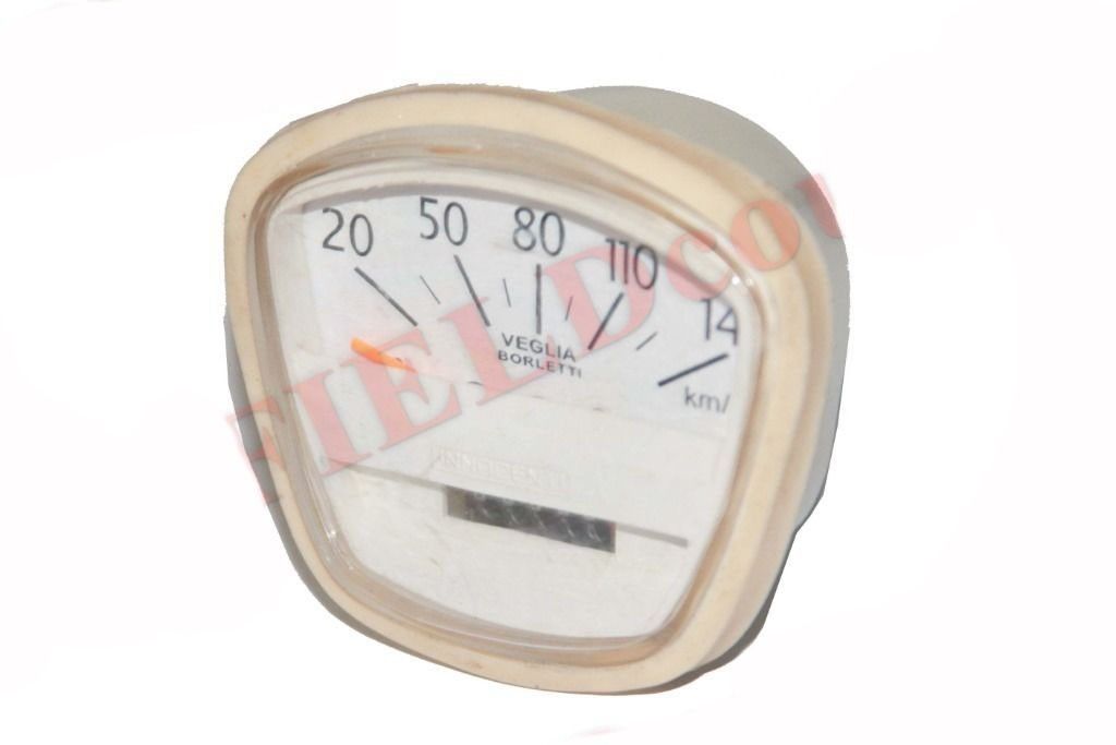 Lambretta White Face Speedometer 140kph Veglia Borletti Speedo SX TV Special 