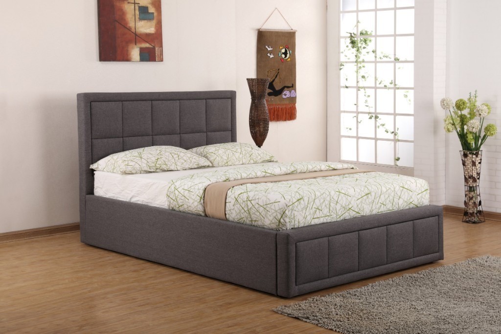 Grey Fabric Ottoman Bed - King Size - Brand New In Boxes | in Wells