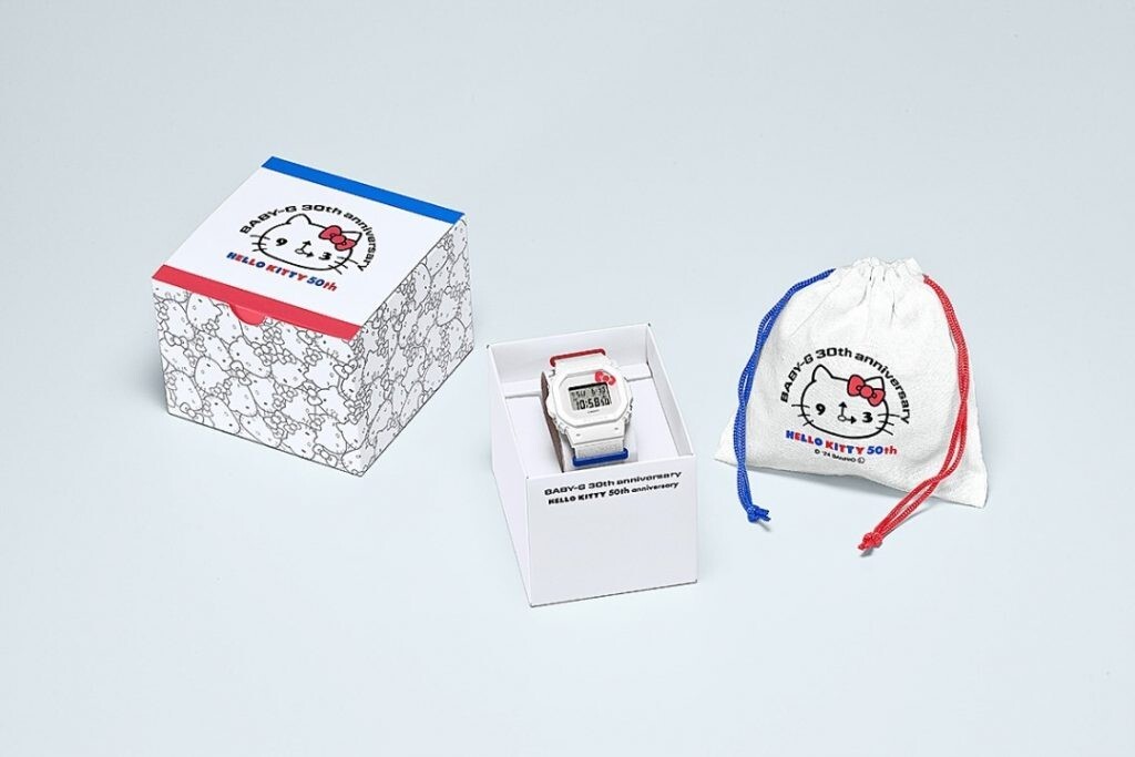 Pre-owned Casio Hello Kitty Sanrio  Baby-g 50th Anniversary Watch Japan Limited Gift