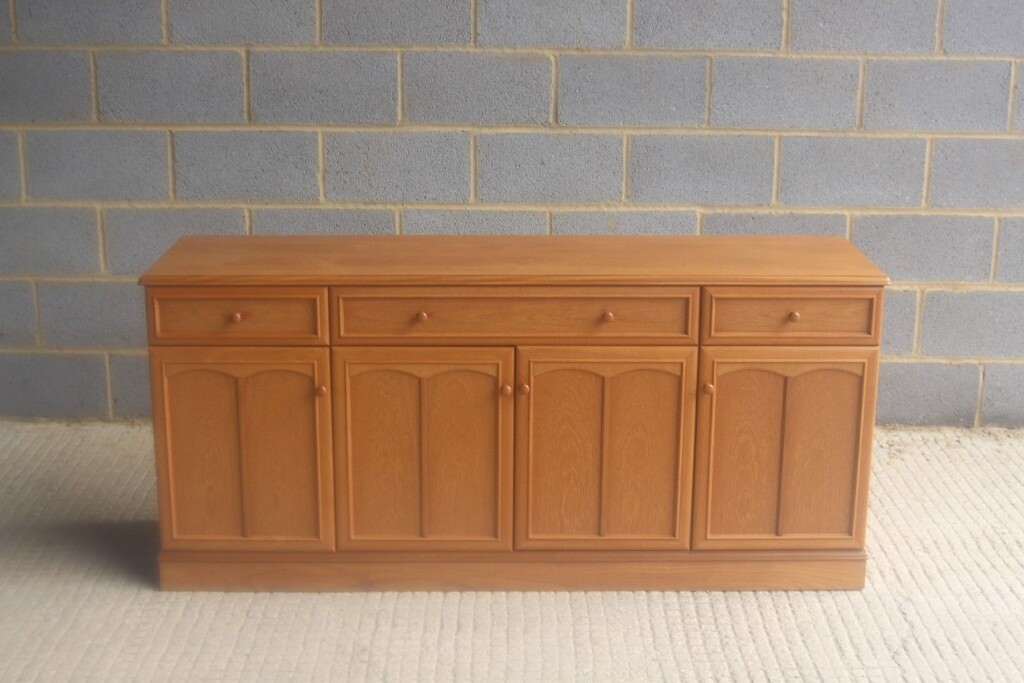 Mid Century Retro Style Stag Sandringham Four Door Base Sideboard