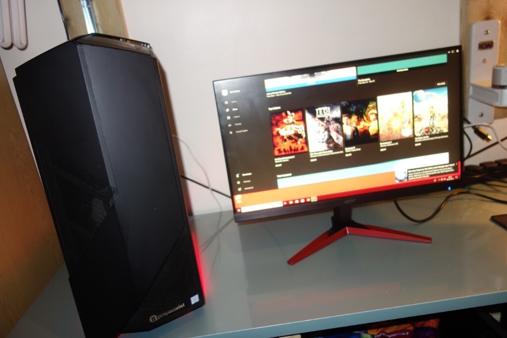 Pc Specialist Water Cooled Gaming Pc With 144hz Monitor In
