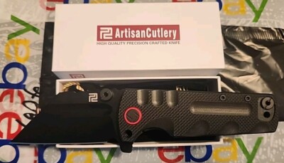 Artisan Proponent Folding Knife Black G10 Handle D2 Wharncliffe Plain 1820P-BBK